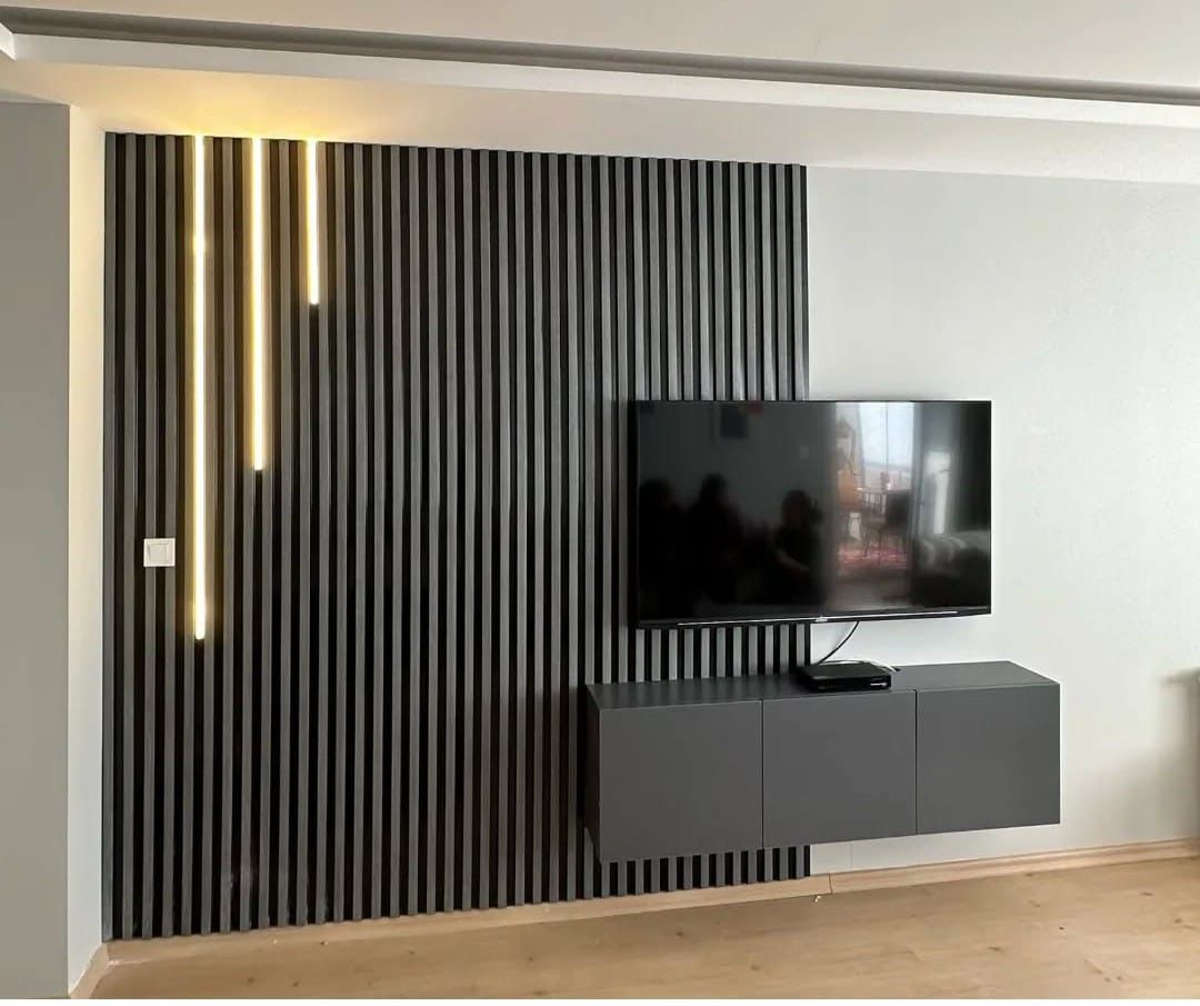 Lumes Dark TV Paneli ve Unitesi