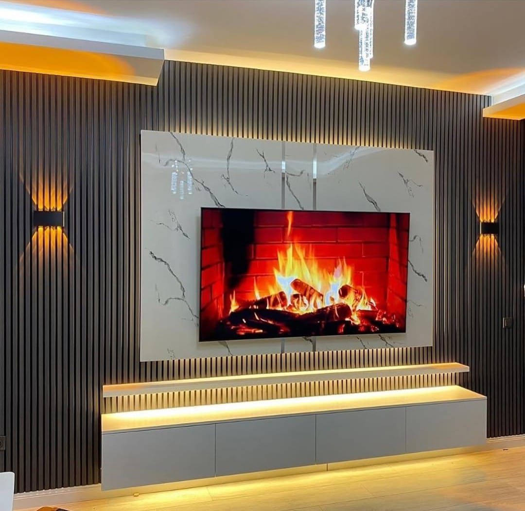 Marmor Glossy TV Paneli ve Unitesi